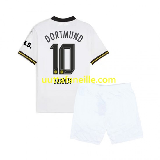 Jalkapallo Pelipaitoja Borussia Dortmund Julian Brandt 10 Lasten Kolmas peliasu 2024-2025 Lyhythihainen