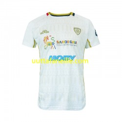 Jalkapallo Pelipaitoja Cagliari Mies Vieraspeliasu 2024-2025 Lyhythihainen