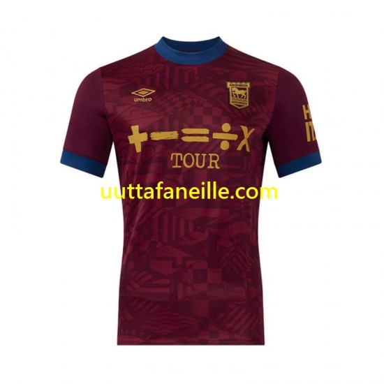 Jalkapallo Pelipaitoja Ipswich Town Mies Vieraspeliasu 2024-2025 Lyhythihainen