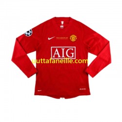 Jalkapallo Pelipaitoja Manchester United Cristiano Ronaldo 7 Champion League 2007 Retro Mies Kotipeliasu Pitkähihainen