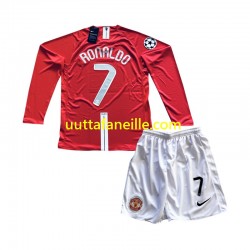 Jalkapallo Pelipaitoja Manchester United Cristiano Ronaldo 7 Champion League 2007 Retro Lasten Kotipeliasu Pitkähihainen