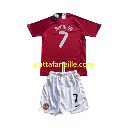 Jalkapallo Pelipaitoja Manchester United Cristiano Ronaldo 7 Champion League 2007 Retro Lasten Kotipeliasu Lyhythihainen