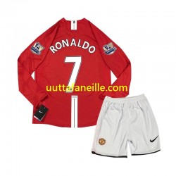 Jalkapallo Pelipaitoja Manchester United Cristiano Ronaldo 7 2007 Retro Lasten Kotipeliasu Pitkähihainen