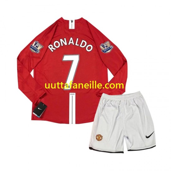 Jalkapallo Pelipaitoja Manchester United Cristiano Ronaldo 7 2007 Retro Lasten Kotipeliasu Pitkähihainen