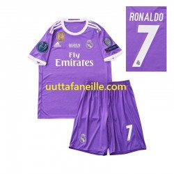 Jalkapallo Pelipaitoja Real Madrid Cristiano Ronaldo 7 2016 Retro Lasten Vieraspeliasu Lyhythihainen