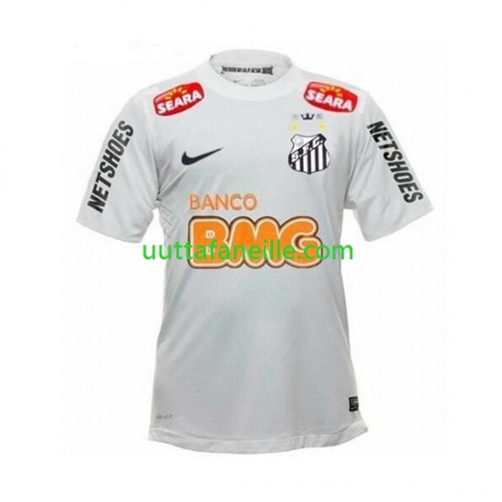 Jalkapallo Pelipaitoja Santos FC -2012 Retro Mies Kotipeliasu 2011 Lyhythihainen