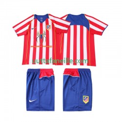 Jalkapallo Pelipaitoja Atlético Madrid 2005 Retro Lasten Kotipeliasu 2004 Lyhythihainen