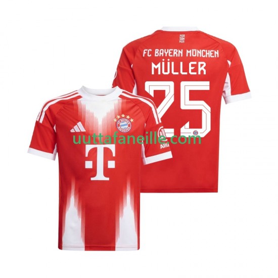 Jalkapallo Pelipaitoja FC Bayern München Thomas Muller 25 Mies Kotipeliasu 2025-2026 Lyhythihainen