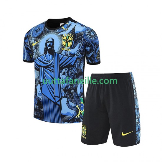 Brasilia JESUS Football Shirts Lasten Kotipeliasu 2024-2025 Lyhythihainen