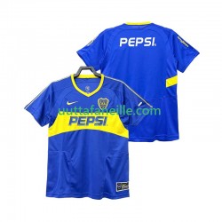 Jalkapallo Pelipaitoja CA Boca Juniors 2003 Retro Mies Kotipeliasu 2004 Lyhythihainen