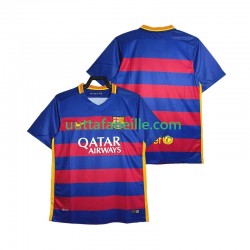 Jalkapallo Pelipaitoja FC Barcelona 2015-2016 Retro Mies Kotipeliasu Lyhythihainen