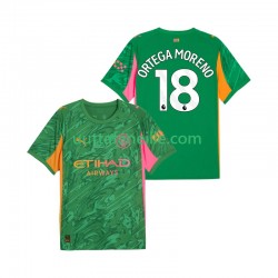 Jalkapallo Pelipaitoja Manchester City ORTEGA MORENO 18 Maalivahti Mies Kotipeliasu 2025-2026 Lyhythihainen