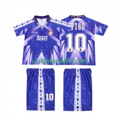 Jalkapallo Pelipaitoja Real Madrid FIGO 10 1996-1997 Retro Lasten Vieraspeliasu Lyhythihainen