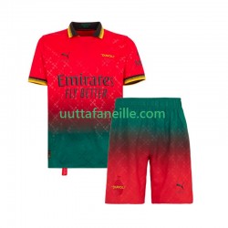 Jalkapallo Pelipaitoja AC Milan Maalivahti Lasten Neljäs peliasu 2024-2025 Lyhythihainen