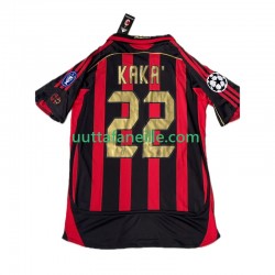 Jalkapallo Pelipaitoja AC Milan KAKA 8 2007 Retro Mies Kotipeliasu 2006 Lyhythihainen
