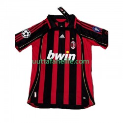 Jalkapallo Pelipaitoja AC Milan KAKA 8 2007 Retro Mies Kotipeliasu 2006 Lyhythihainen