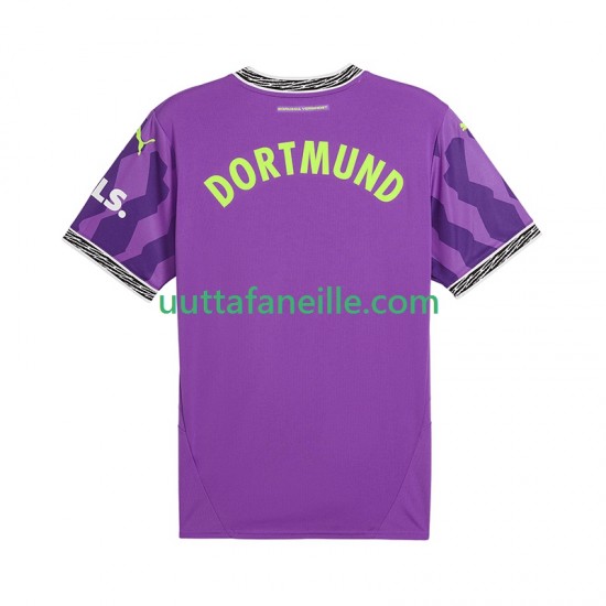 Jalkapallo Pelipaitoja Borussia Dortmund Special Maalivahti Mies Kotipeliasu 2024-2025 Lyhythihainen