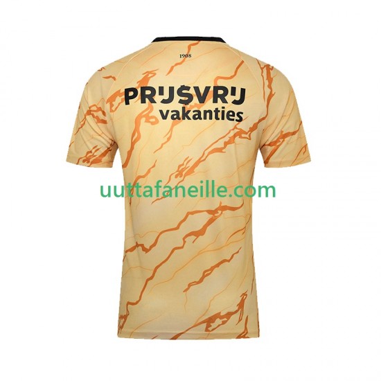 Jalkapallo Pelipaitoja Feyenoord Rotterdam Mies Neljäs peliasu 2024-2025 Lyhythihainen