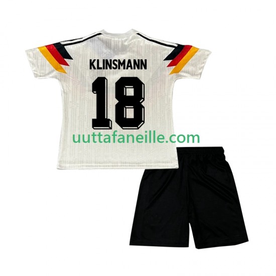 Jalkapallo Pelipaitoja Saksa Klinsmann 18 1990 Retro Lasten Kotipeliasu Lyhythihainen