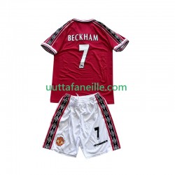 Jalkapallo Pelipaitoja Manchester United Beckham 7 Retro Lasten Kotipeliasu 1998 1999 Lyhythihainen