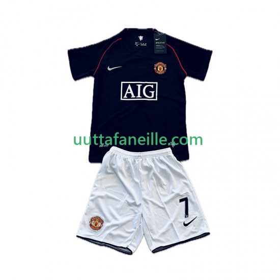 Jalkapallo Pelipaitoja Manchester United Cristiano Ronaldo 7 2007 Retro Lasten Vieraspeliasu 2008 Lyhythihainen