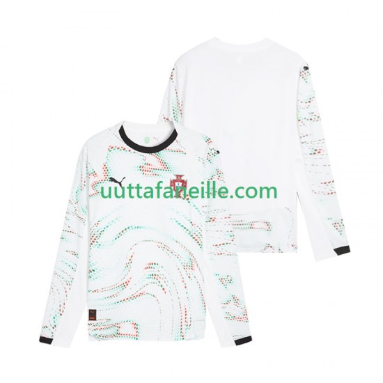 Jalkapallo Pelipaitoja Portugali Mies Vieraspeliasu 2025 Pitkähihainen