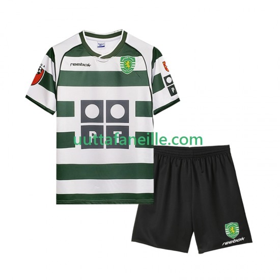 Jalkapallo Pelipaitoja Sporting CP 2001 2003 Retro Lasten Kotipeliasu Lyhythihainen