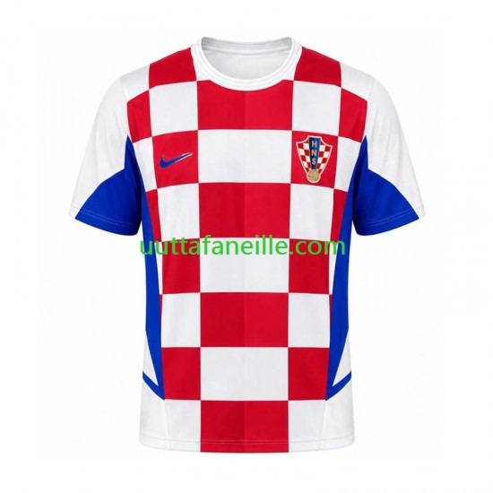 Jalkapallo Pelipaitoja Kroatia Retro Mies Kotipeliasu 2002 Lyhythihainen