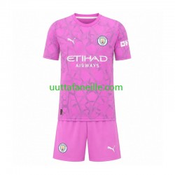 Jalkapallo Pelipaitoja Manchester City Maalivahti Lasten Vieraspeliasu 2026-2027 Lyhythihainen