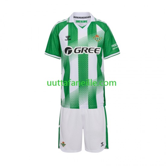 Jalkapallo Pelipaitoja Real Betis Lasten Kotipeliasu 2026-2027 Lyhythihainen
