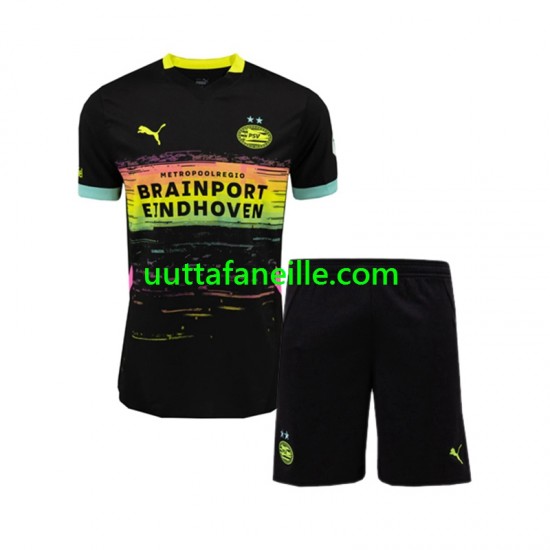 Jalkapallo Pelipaitoja PSV Eindhoven Lasten Vieraspeliasu 2024-2025 Lyhythihainen