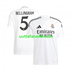 Jalkapallo Pelipaitoja Real Madrid Jude Bellingham 5 Mies Kotipeliasu 2024-2025 Lyhythihainen