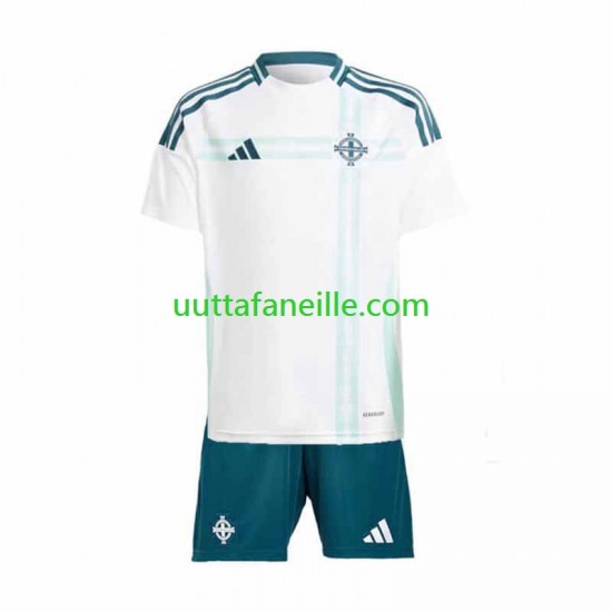 Jalkapallo Pelipaitoja Pohjois-Irlanti Lasten Vieraspeliasu 2024 Lyhythihainen