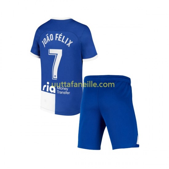 Jalkapallo Pelipaitoja Atlético Madrid Joao Felix 7 120 Anniversary Lasten Kotipeliasu 2022-2023 Lyhythihainen