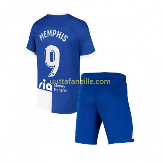 Jalkapallo Pelipaitoja Atlético Madrid Memphis 9 120 Anniversary Lasten Kotipeliasu 2022-2023 Lyhythihainen