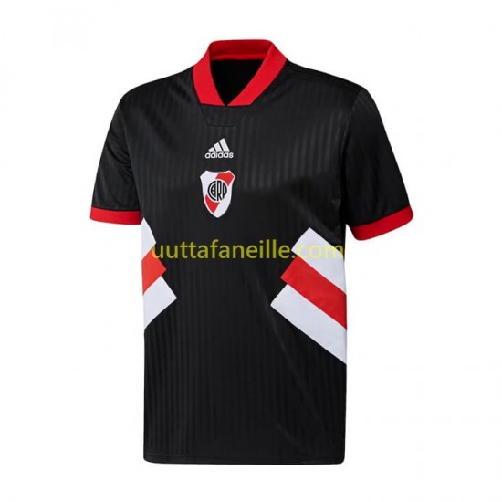 Jalkapallo Pelipaitoja CA River Plate Icon Retro Mies Kotipeliasu 2022-2023 Lyhythihainen