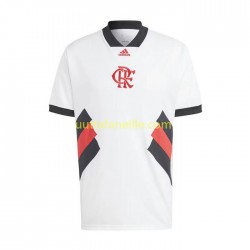 Jalkapallo Pelipaitoja CR Flamengo Icon Retro Mies Kotipeliasu 2022-2023 Lyhythihainen