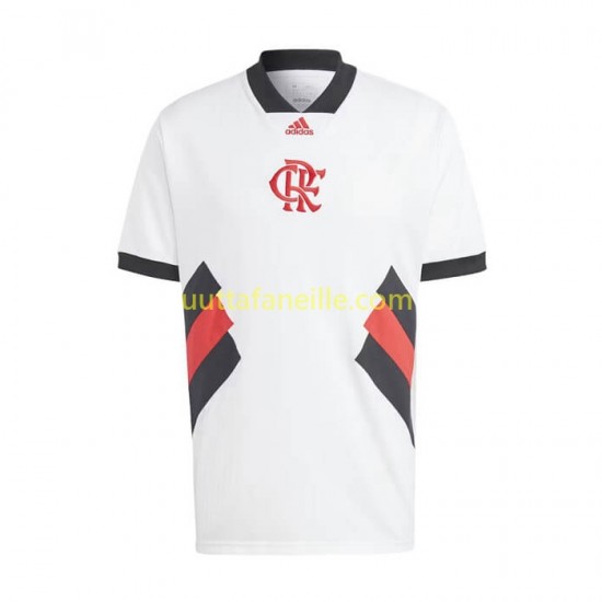Jalkapallo Pelipaitoja CR Flamengo Icon Retro Mies Kotipeliasu 2022-2023 Lyhythihainen