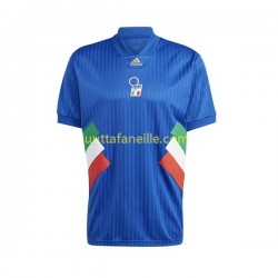 Jalkapallo Pelipaitoja Italia Icon Retro Mies Kotipeliasu 2022-2023 Lyhythihainen