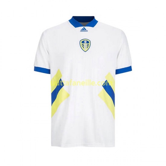 Jalkapallo Pelipaitoja Leeds United Icon Retro Mies Kotipeliasu 2022-2023 Lyhythihainen