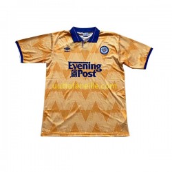 Jalkapallo Pelipaitoja Leeds United Retro Mies Vieraspeliasu 1991-1992 Lyhythihainen