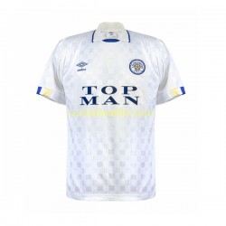 Jalkapallo Pelipaitoja Leeds United Retro Mies Kotipeliasu 1989-1990 Lyhythihainen