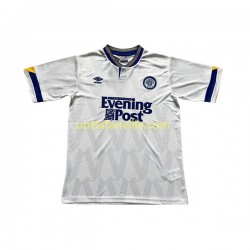 Jalkapallo Pelipaitoja Leeds United Retro Mies Kotipeliasu 1991-1992 Lyhythihainen