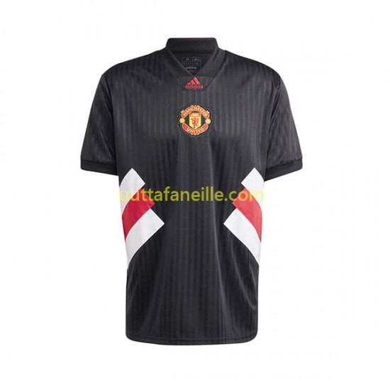 Jalkapallo Pelipaitoja Manchester United Icon Retro Mies Kotipeliasu 2022-2023 Lyhythihainen
