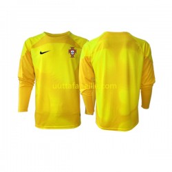 Jalkapallo Pelipaitoja Portugali Maalivahti Mies Kotipeliasu MM-kisat 2022 Pitkähihainen