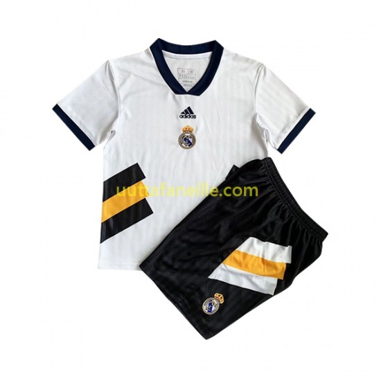 Jalkapallo Pelipaitoja Real Madrid Icon Retro Lasten Kotipeliasu 2022-2023 Lyhythihainen