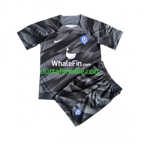 Jalkapallo Pelipaitoja Atlético Madrid Maalivahti Lasten Kotipeliasu 2023-2024 Lyhythihainen