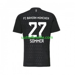 Jalkapallo Pelipaitoja FC Bayern München Yann Sommer 27 Maalivahti Mies Kotipeliasu 2023-2024 Lyhythihainen