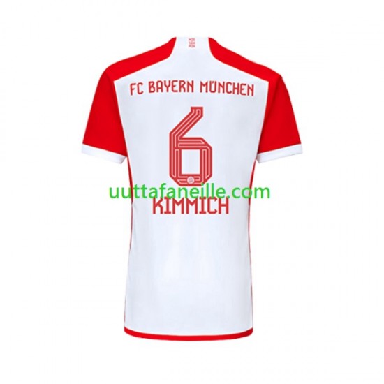 Jalkapallo Pelipaitoja FC Bayern München Joshua Kimmich 6 Mies Kotipeliasu 2023-2024 Lyhythihainen
