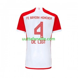 Jalkapallo Pelipaitoja FC Bayern München Matthijs de Ligt 4 Mies Kotipeliasu 2023-2024 Lyhythihainen